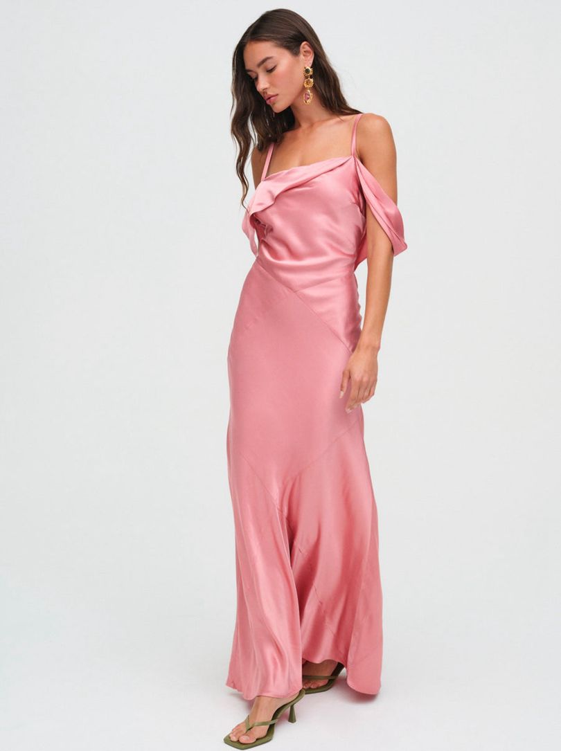 Pink For Love & Lemons Jewel Maxi Dress | US-TWIE23507