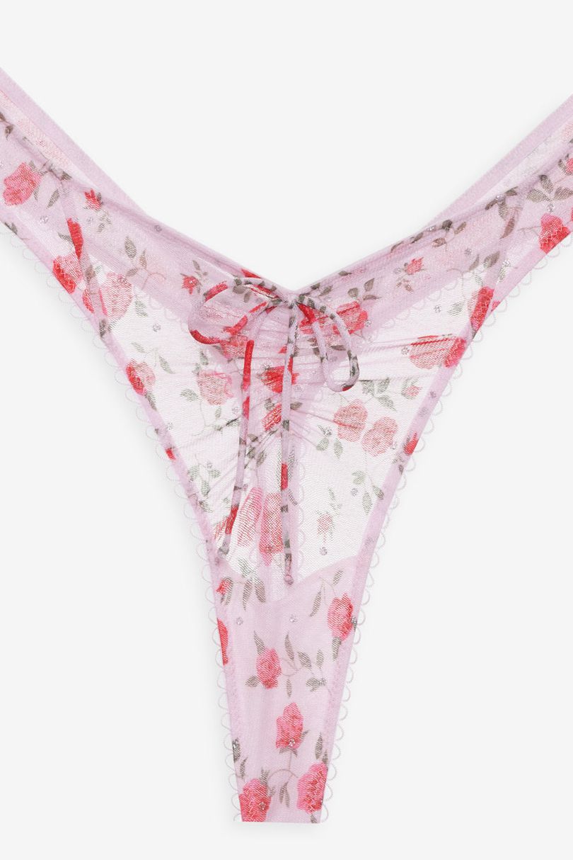 Pink For Love & Lemons Lottie Thong | US-HBUZ73465