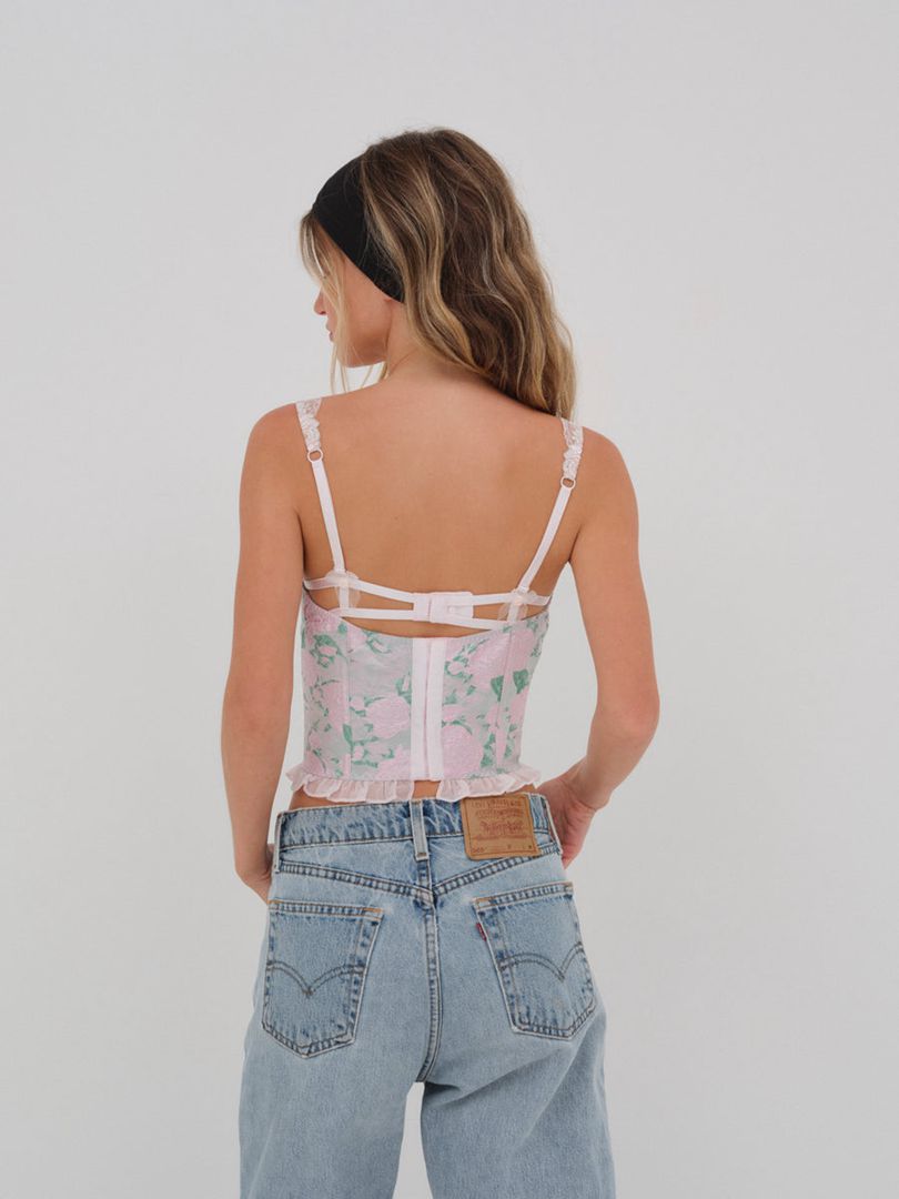 Pink For Love & Lemons Maribel Bustier | US-OQLK37562