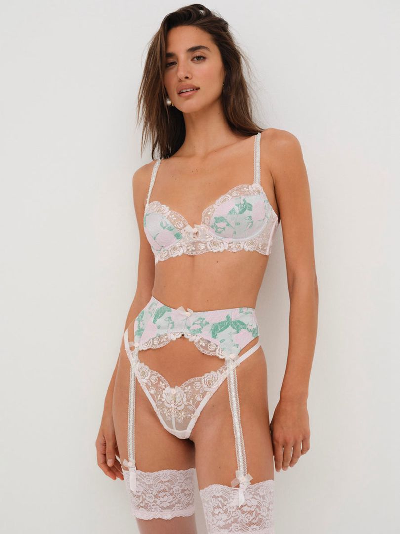 Pink For Love & Lemons Maribel Underwire Bra | US-SZMT85431