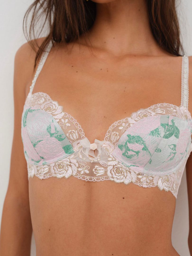 Pink For Love & Lemons Maribel Underwire Bra | US-SZMT85431