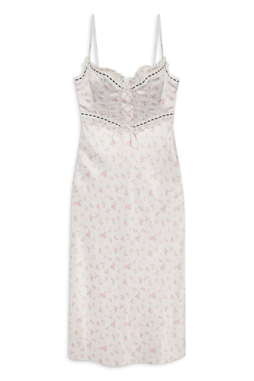 Pink For Love & Lemons Sabrina Slip Dress | US-ZMIU16934