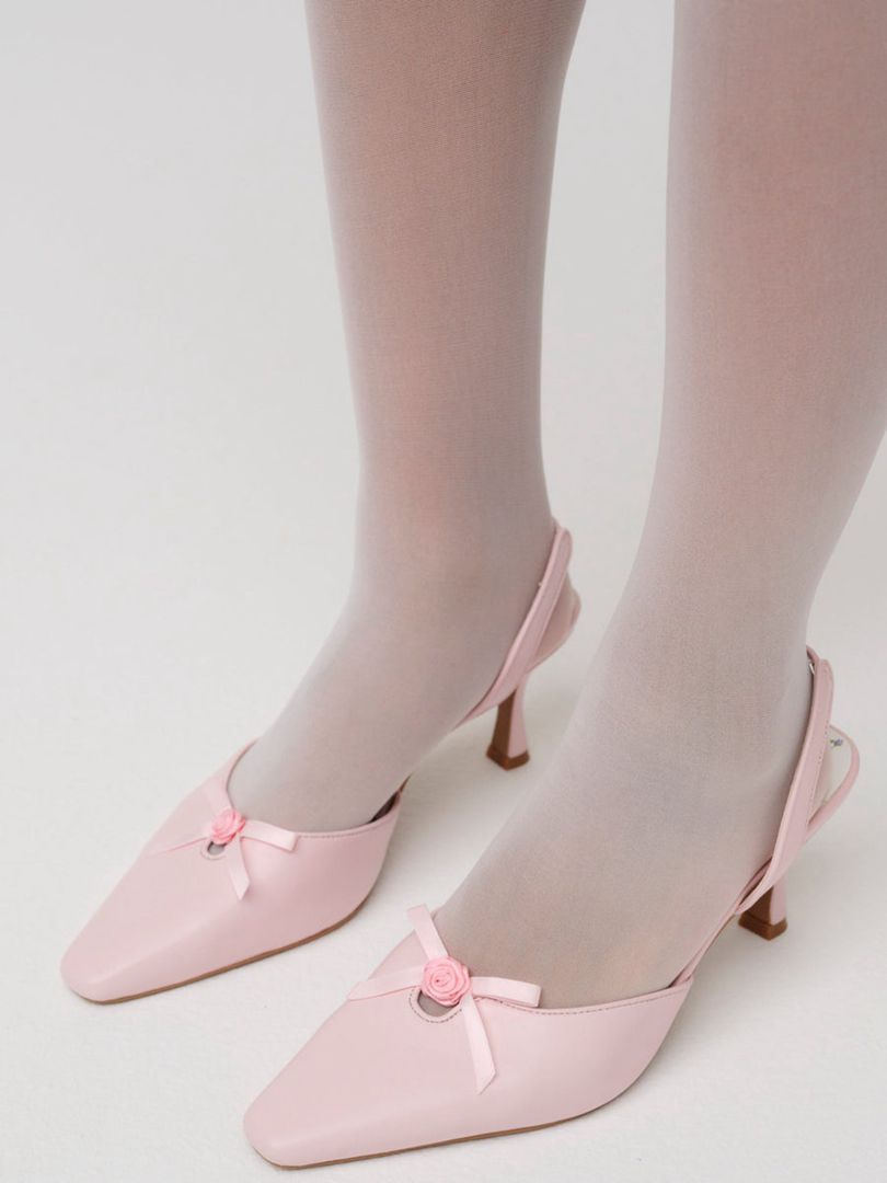 Pink For Love & Lemons Suzette Heels | US-LHZJ45127