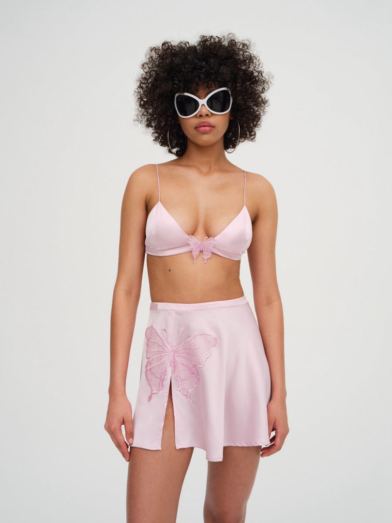 Pink For Love & Lemons Truette Bralette Top | US-ABRT89305