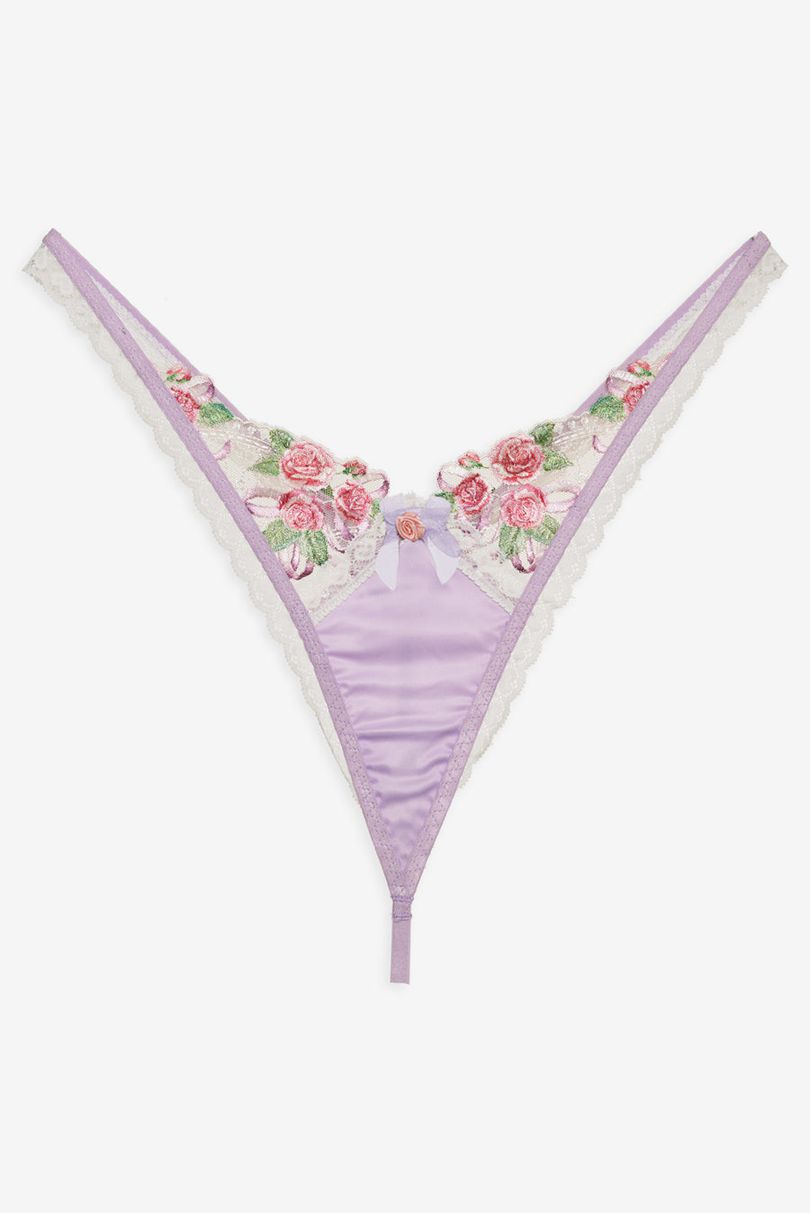 Purple For Love & Lemons Serenity Thong | US-LKMS26047