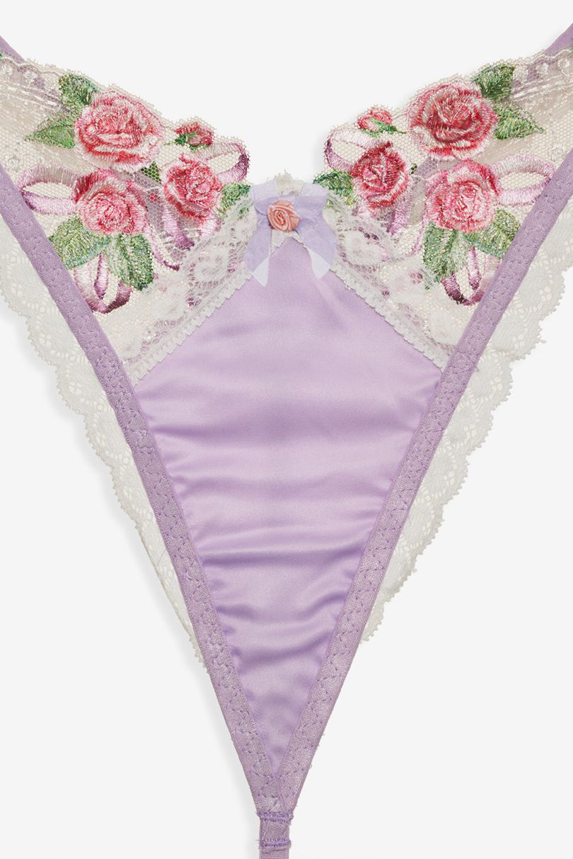 Purple For Love & Lemons Serenity Thong | US-LKMS26047