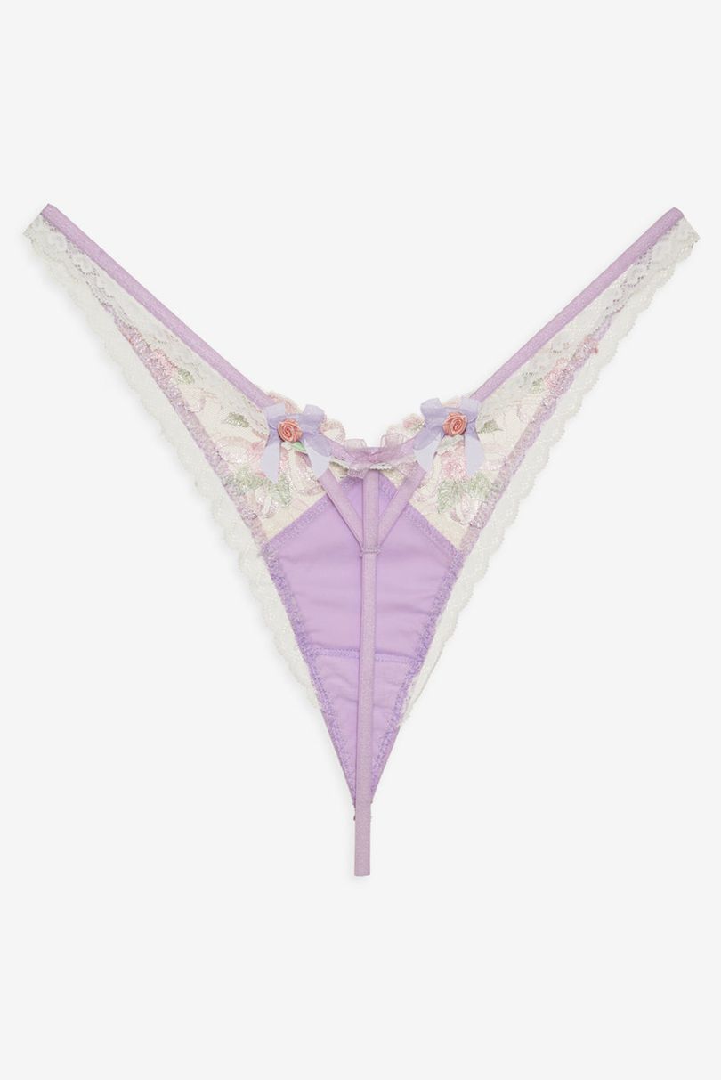 Purple For Love & Lemons Serenity Thong | US-LKMS26047