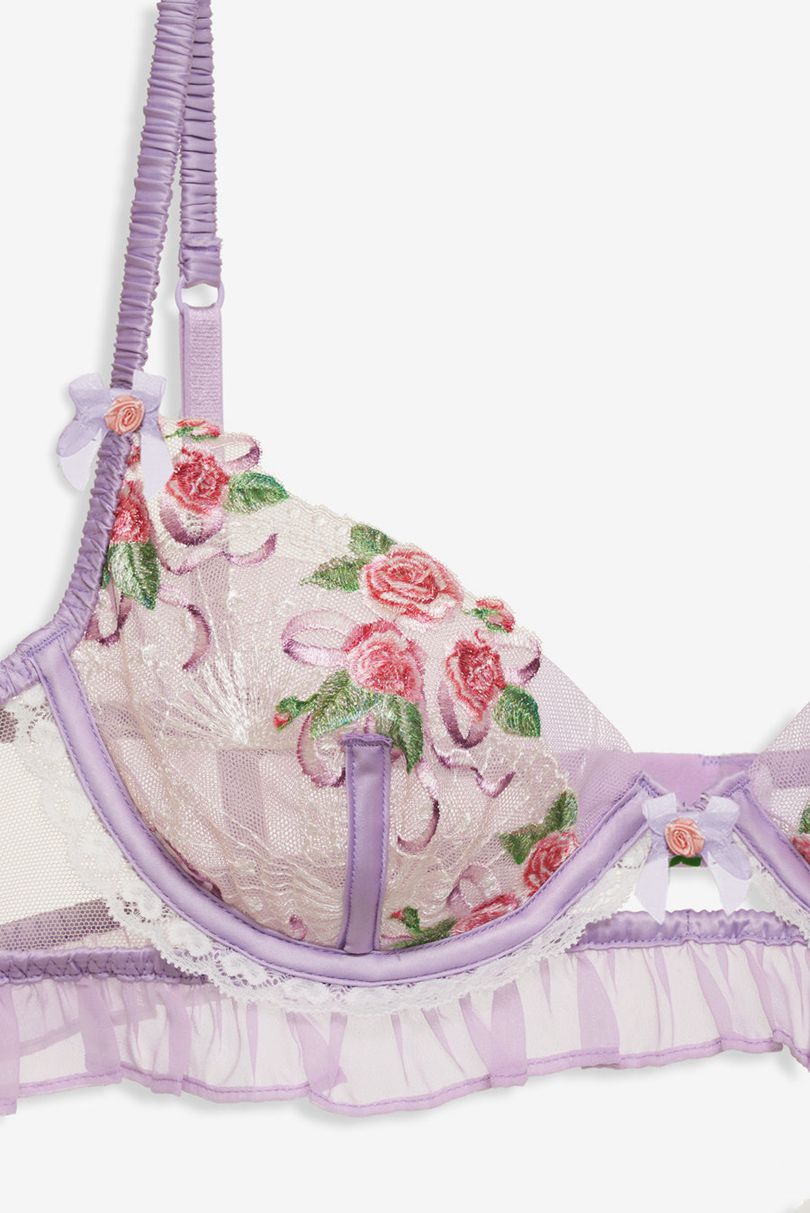 Purple For Love & Lemons Serenity Underwire Bra | US-AHWK59760