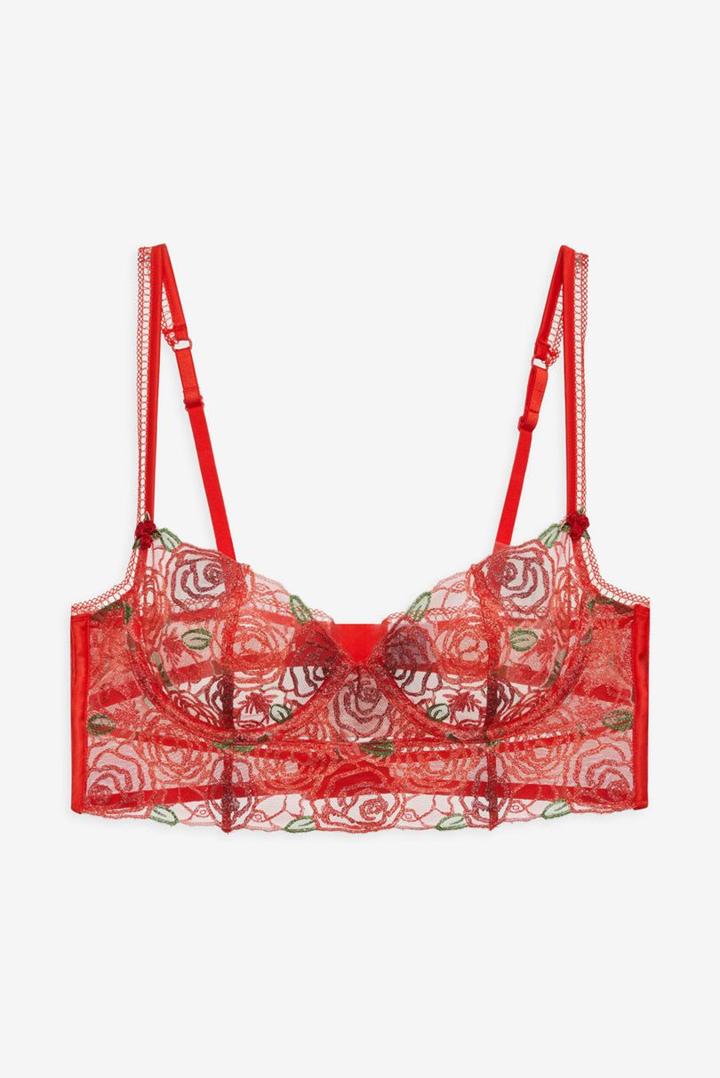 Red For Love & Lemons Gene Underwire Bra | US-JGNM91462