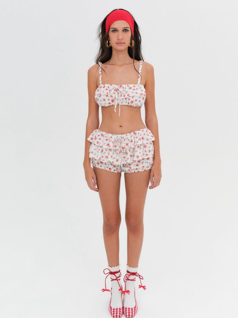 Red For Love & Lemons Gidget Bra Top | US-FKVN89562