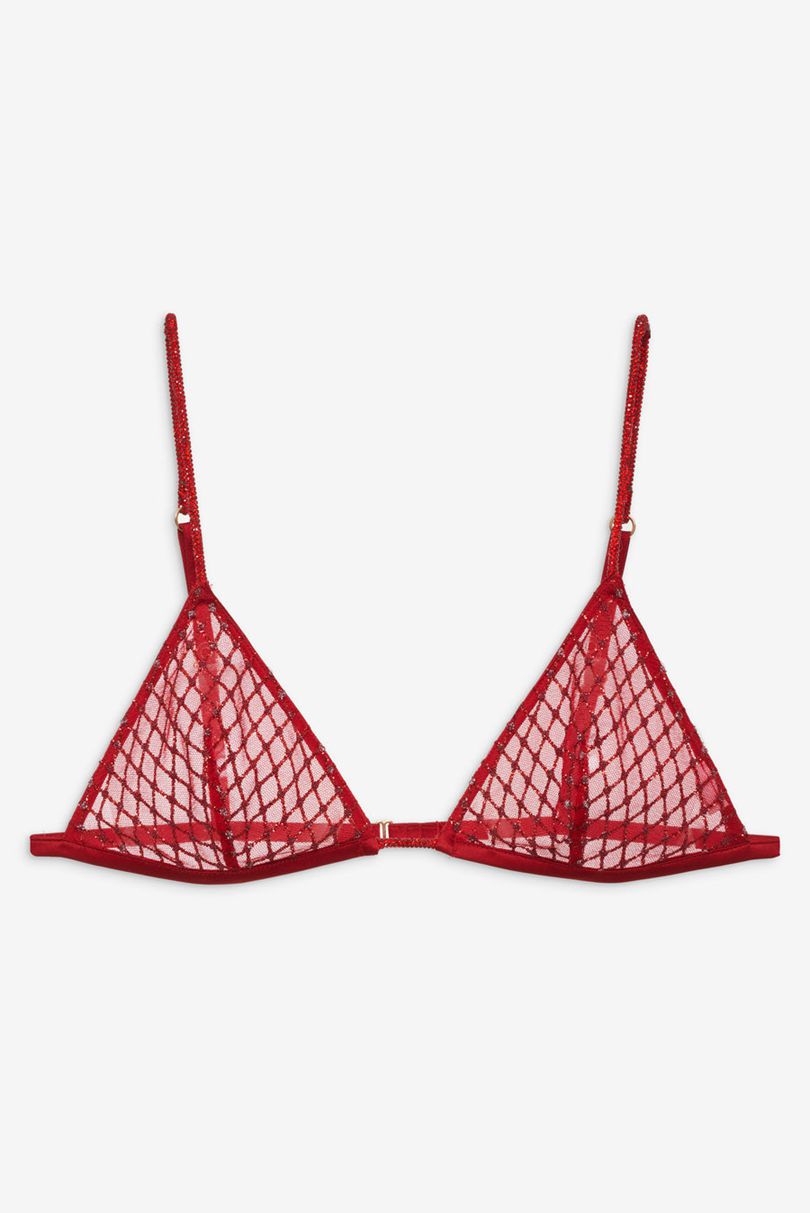 Red For Love & Lemons Glitter Bralette | US-TJCF24578