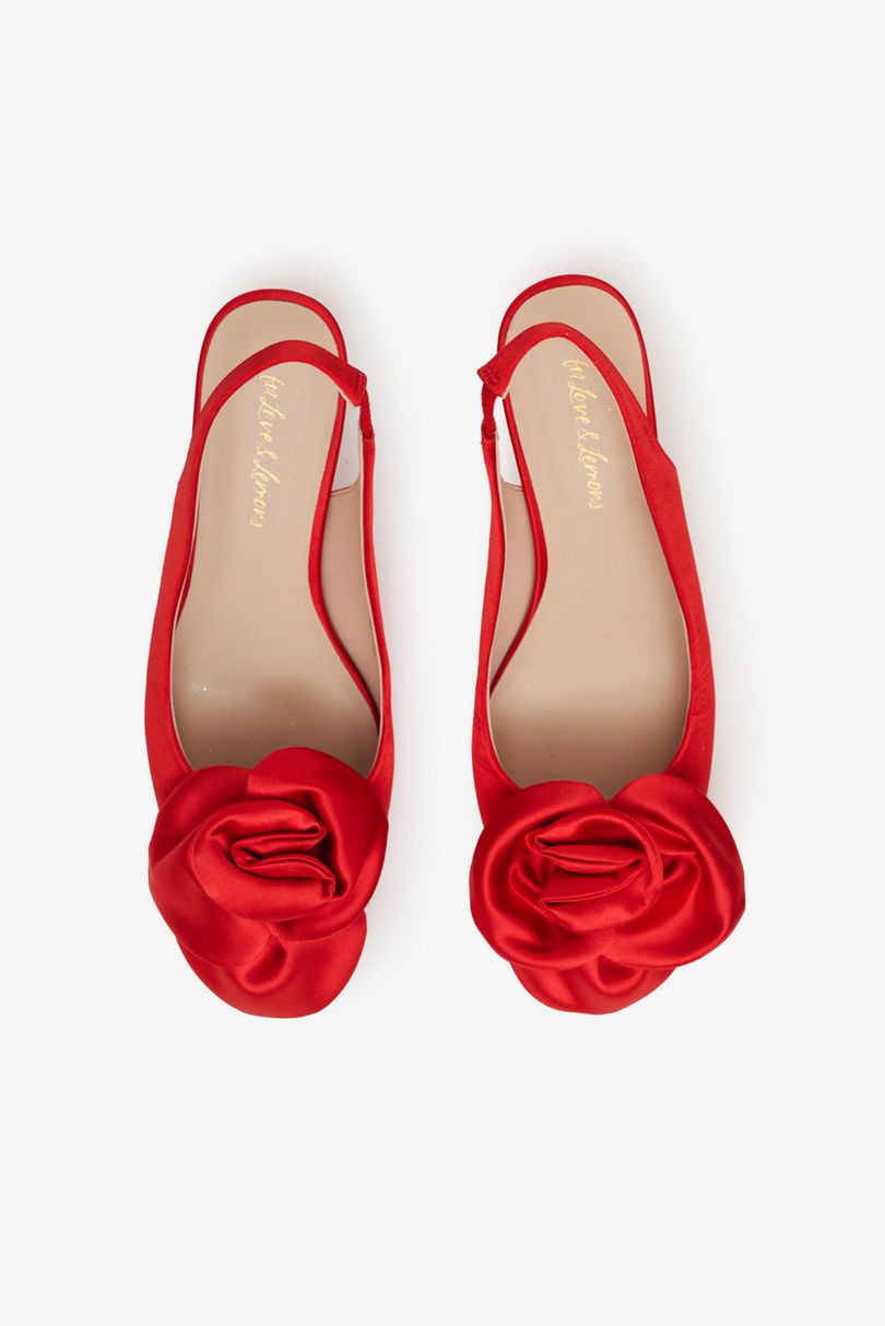 Red For Love & Lemons Hartley Heels | US-RHCU16594