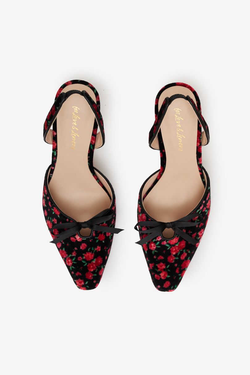 Red For Love & Lemons Lyana Heels | US-OQLU67853