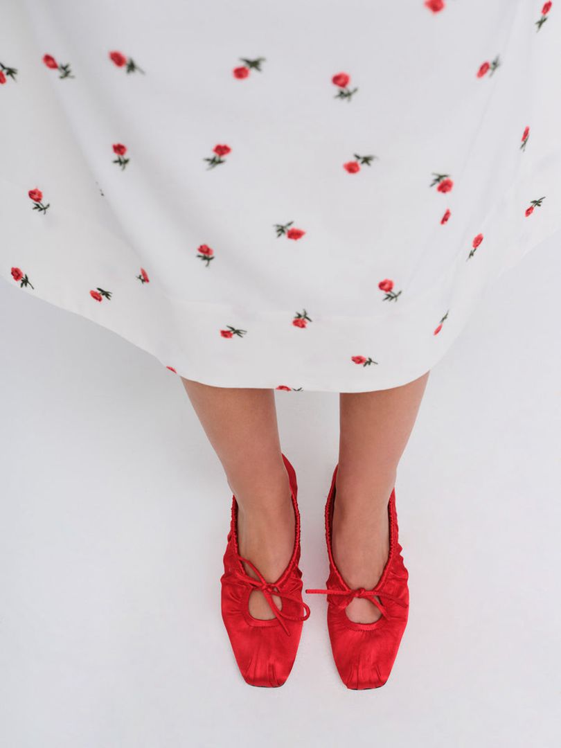 Red For Love & Lemons Lyon Heels | US-ULCB93564