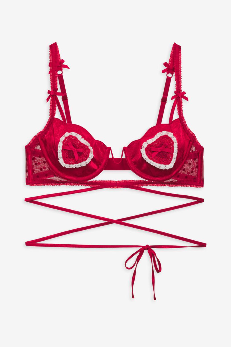 Red For Love & Lemons Velma Underwire Bra | US-WKGL48560