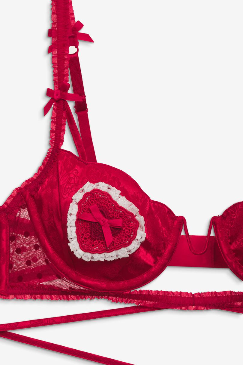 Red For Love & Lemons Velma Underwire Bra | US-WKGL48560