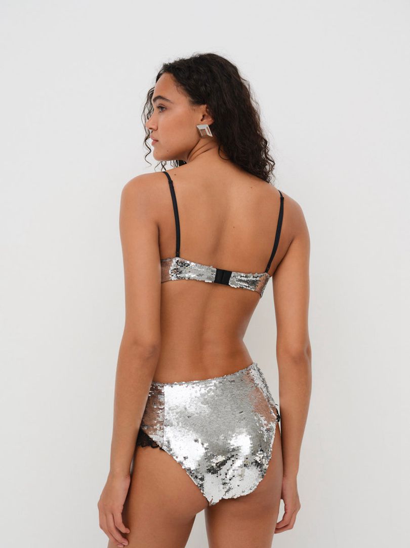 Silver For Love & Lemons Maia High-waist Panties | US-IOBT69425