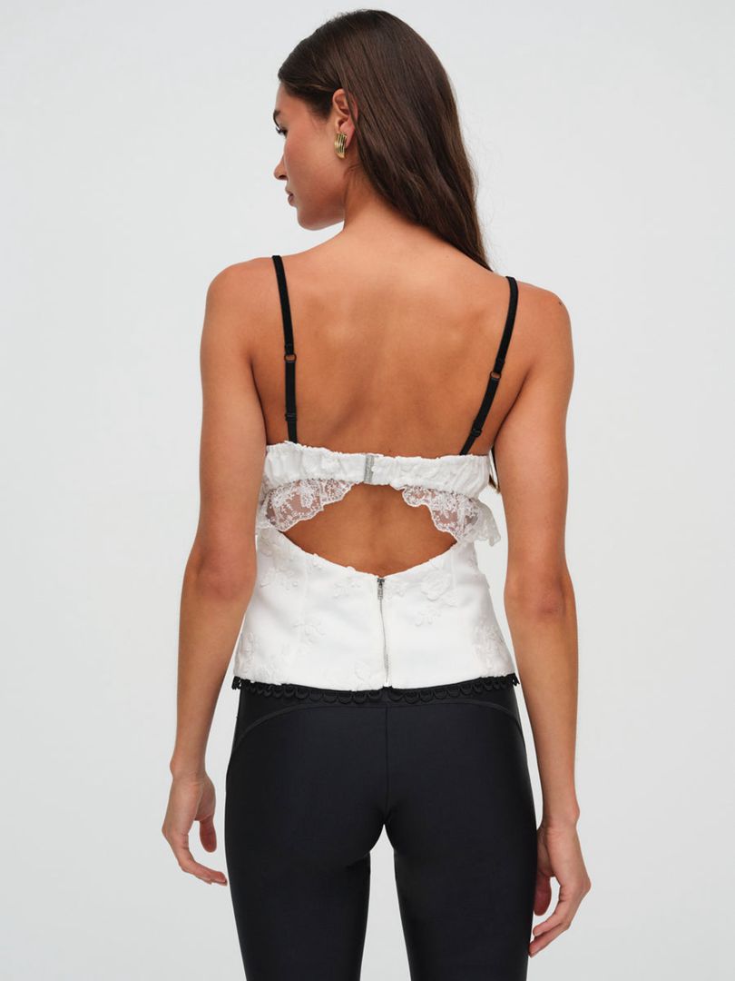 White For Love & Lemons Amelie Top | US-AGFS17042