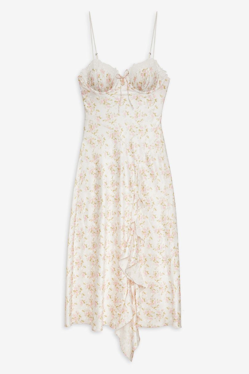 White For Love & Lemons Chania Midi Dress | US-YUKR74329