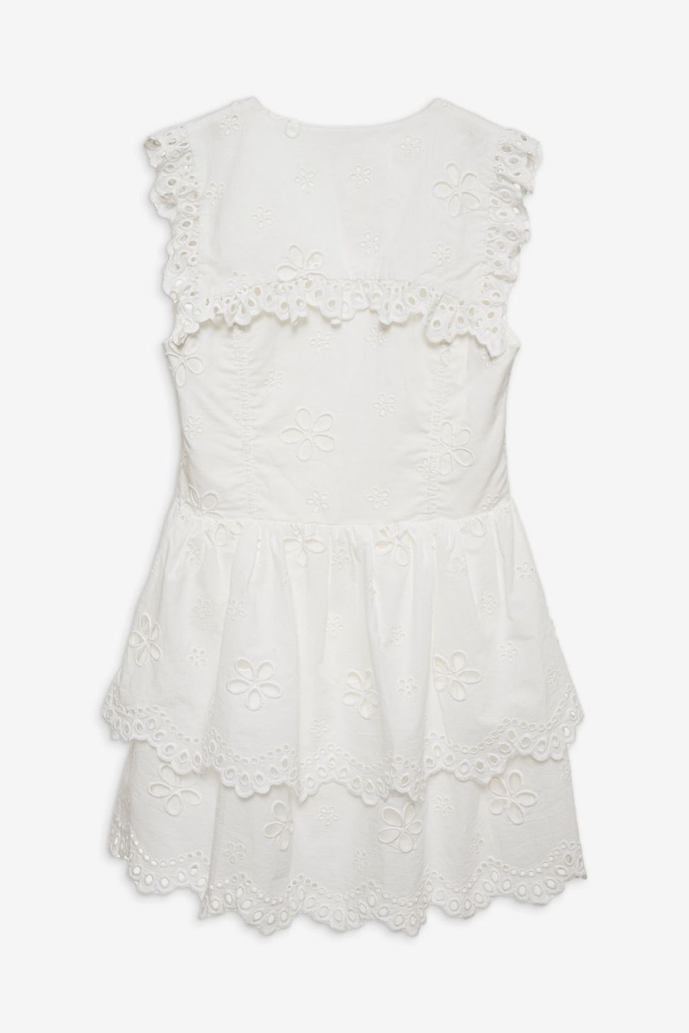 White For Love & Lemons Daisy Eyelet Mini Dress | US-CXHL58473