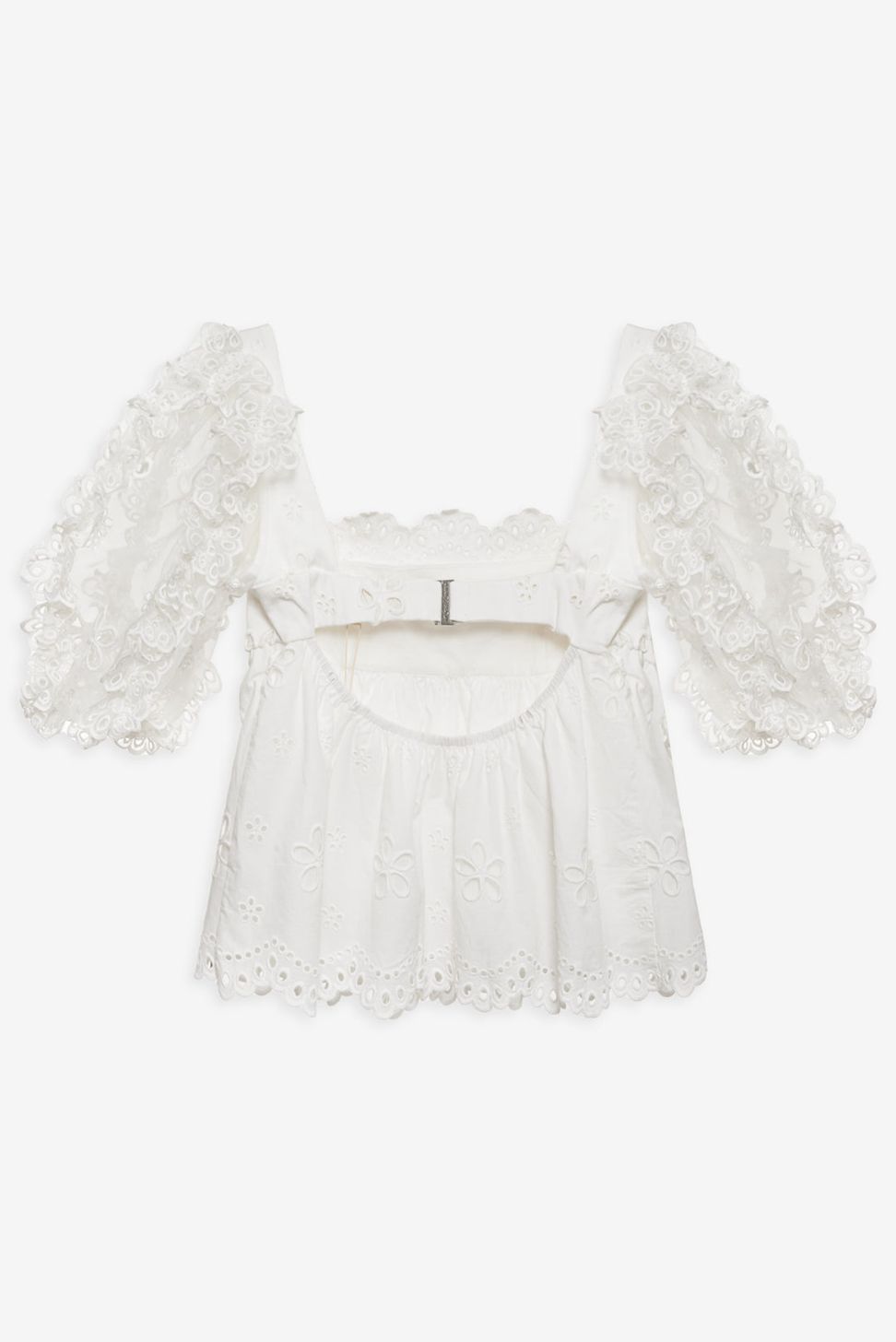 White For Love & Lemons Daisy Eyelet Top | US-APCH35981