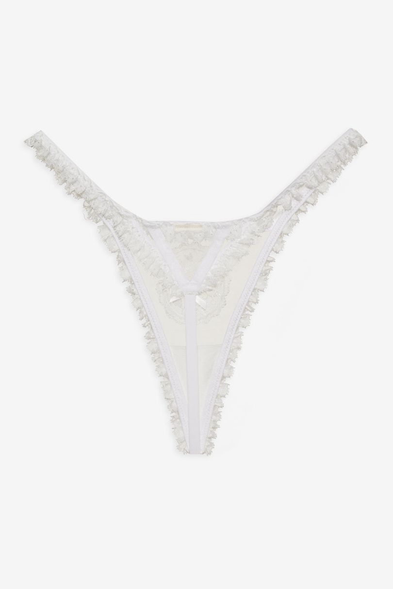 White For Love & Lemons Eloise Thong | US-YPGH72059