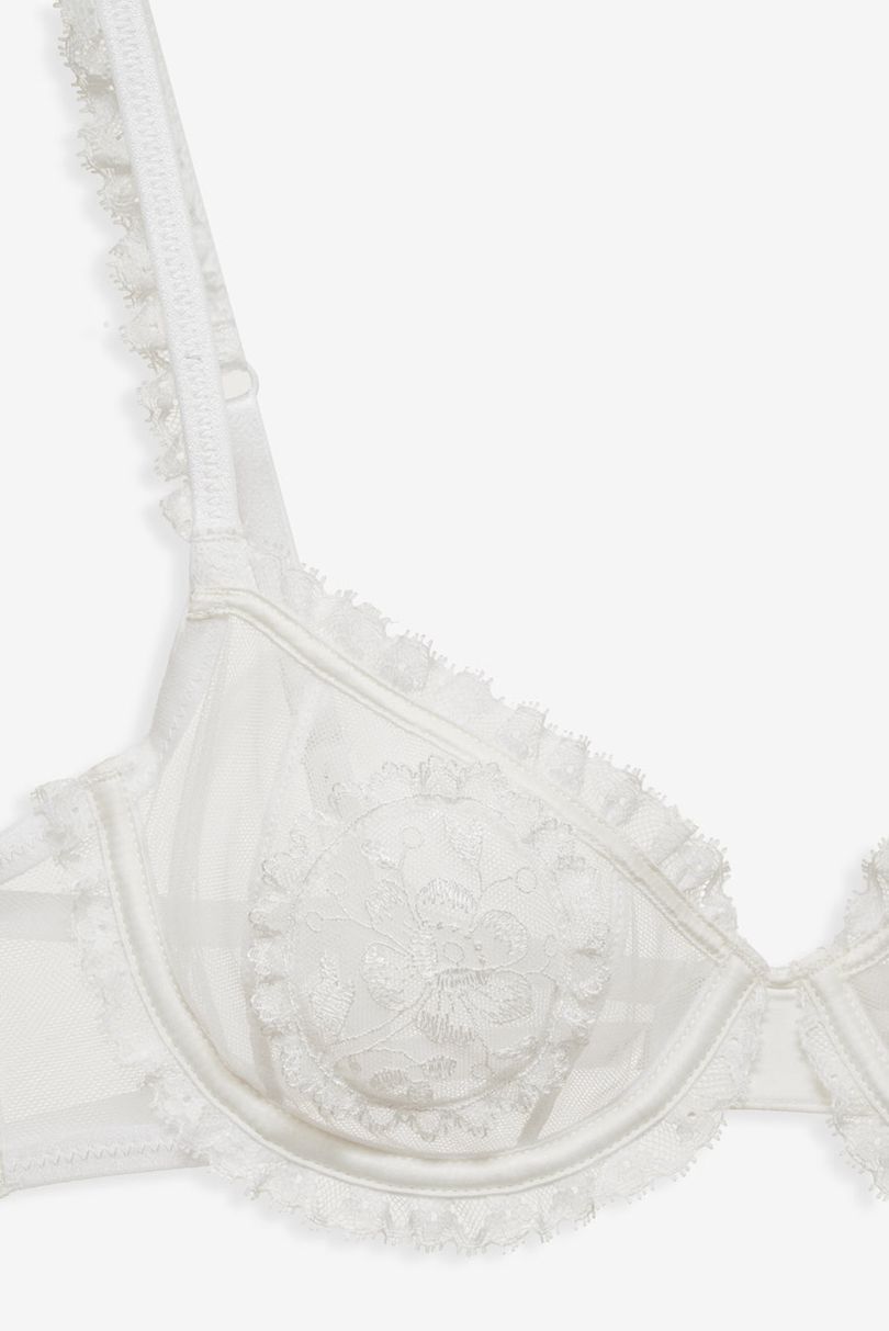 White For Love & Lemons Eloise Underwire Bra | US-KBZF15682