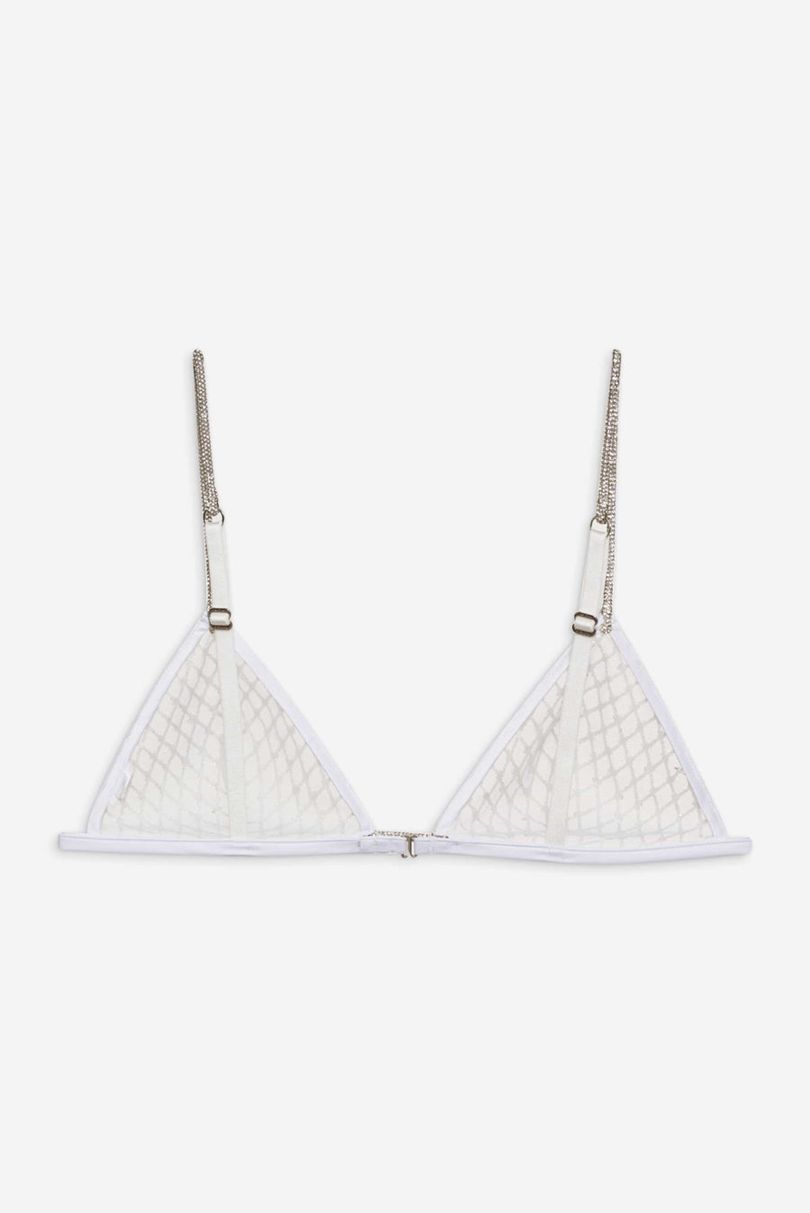 White For Love & Lemons Glitter Bralette | US-FDKC9187