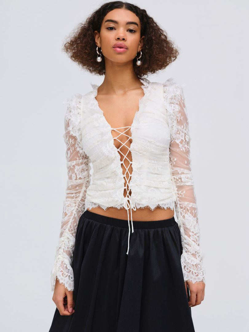 White For Love & Lemons Lexi Top | US-RGDH91567