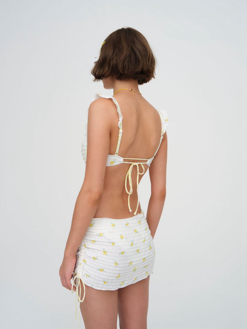 White For Love & Lemons Linia Swim Skirt | US-HAOL91425