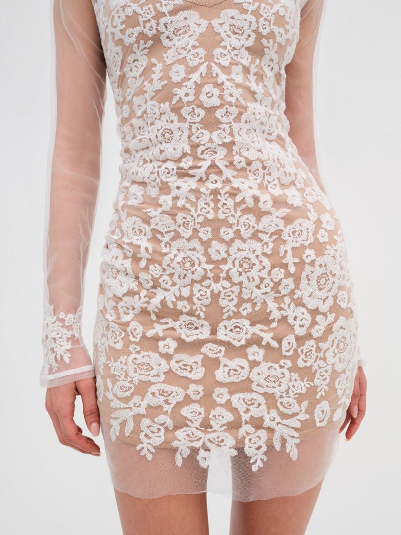 White For Love & Lemons Luau Mini Dress | US-DVIS58601