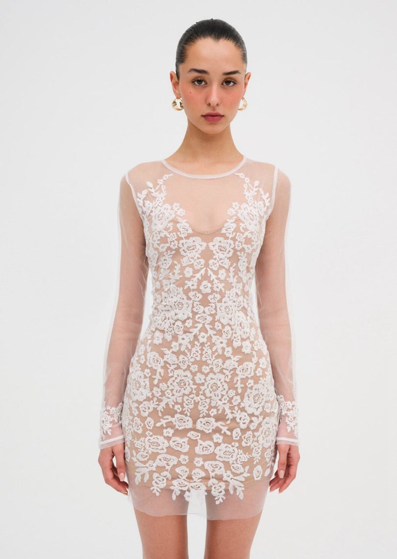 White For Love & Lemons Luau Mini Dress | US-DVIS58601