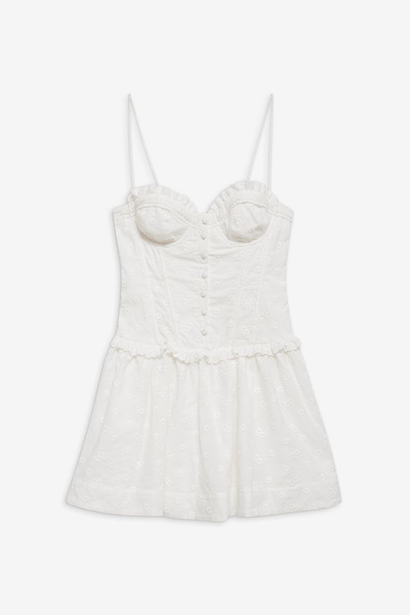 White For Love & Lemons Marlowe Mini Dress | US-ZMRP12567