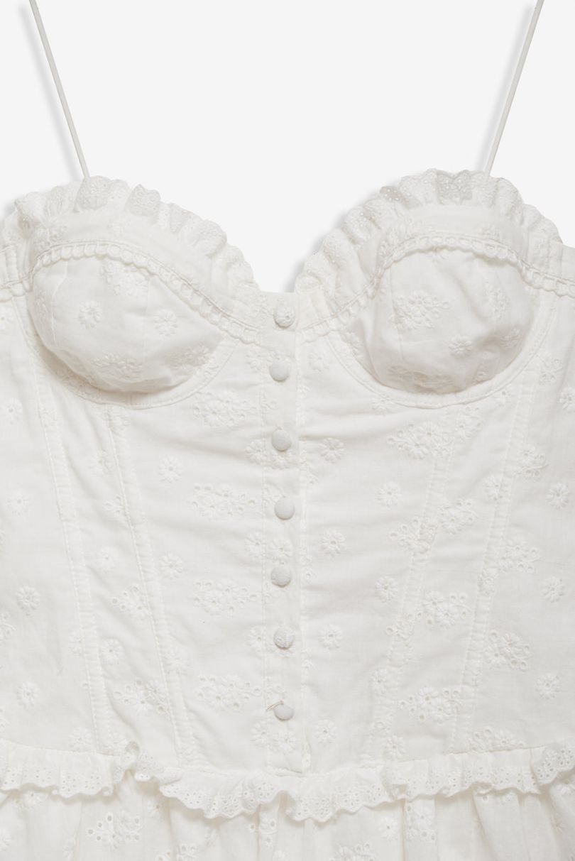 White For Love & Lemons Marlowe Mini Dress | US-ZMRP12567