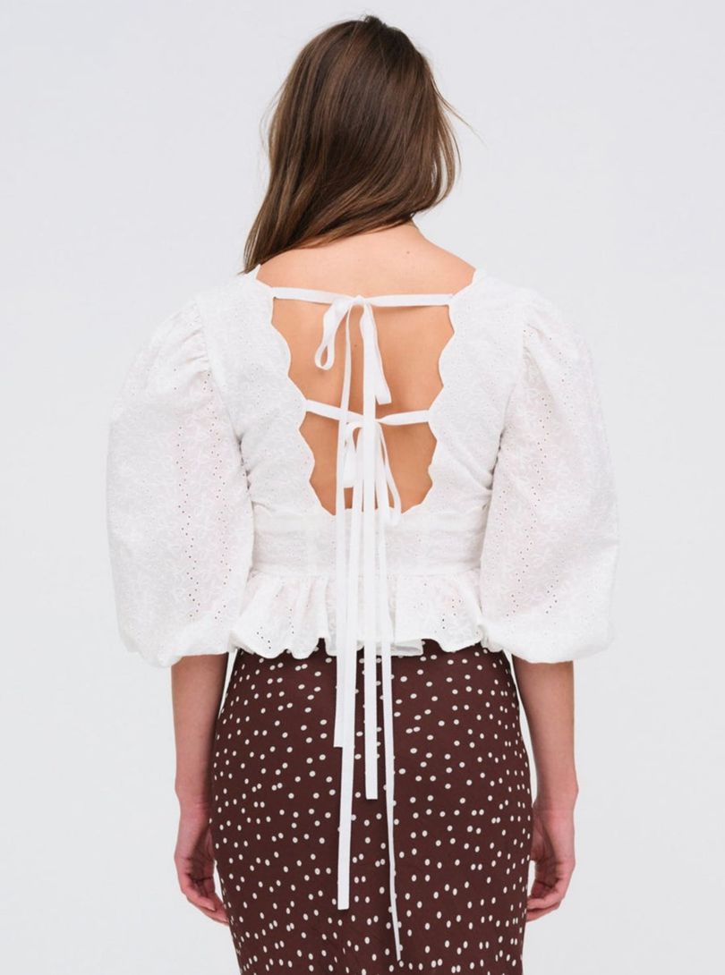 White For Love & Lemons Marseille Top | US-RIBU20379