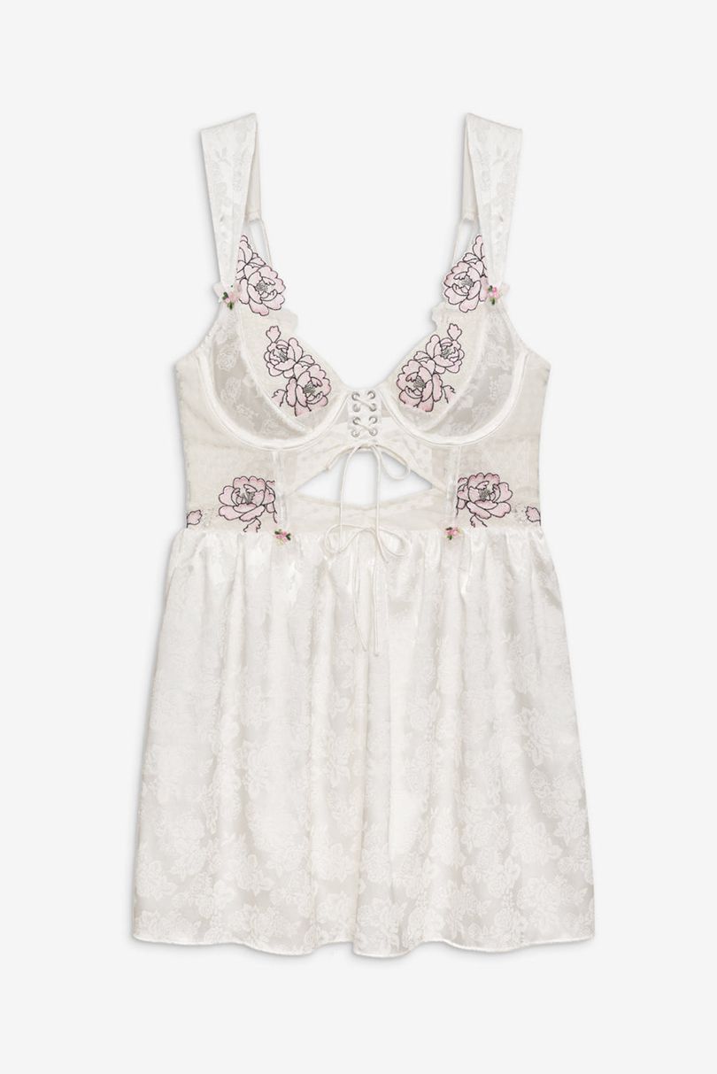 White For Love & Lemons Matilda Slip Dress | US-JXFM72845