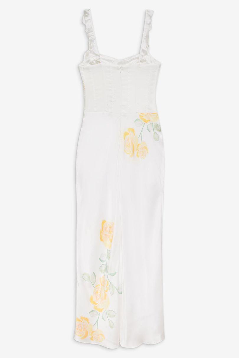 White For Love & Lemons Millie Maxi Dress | US-QJDN23497