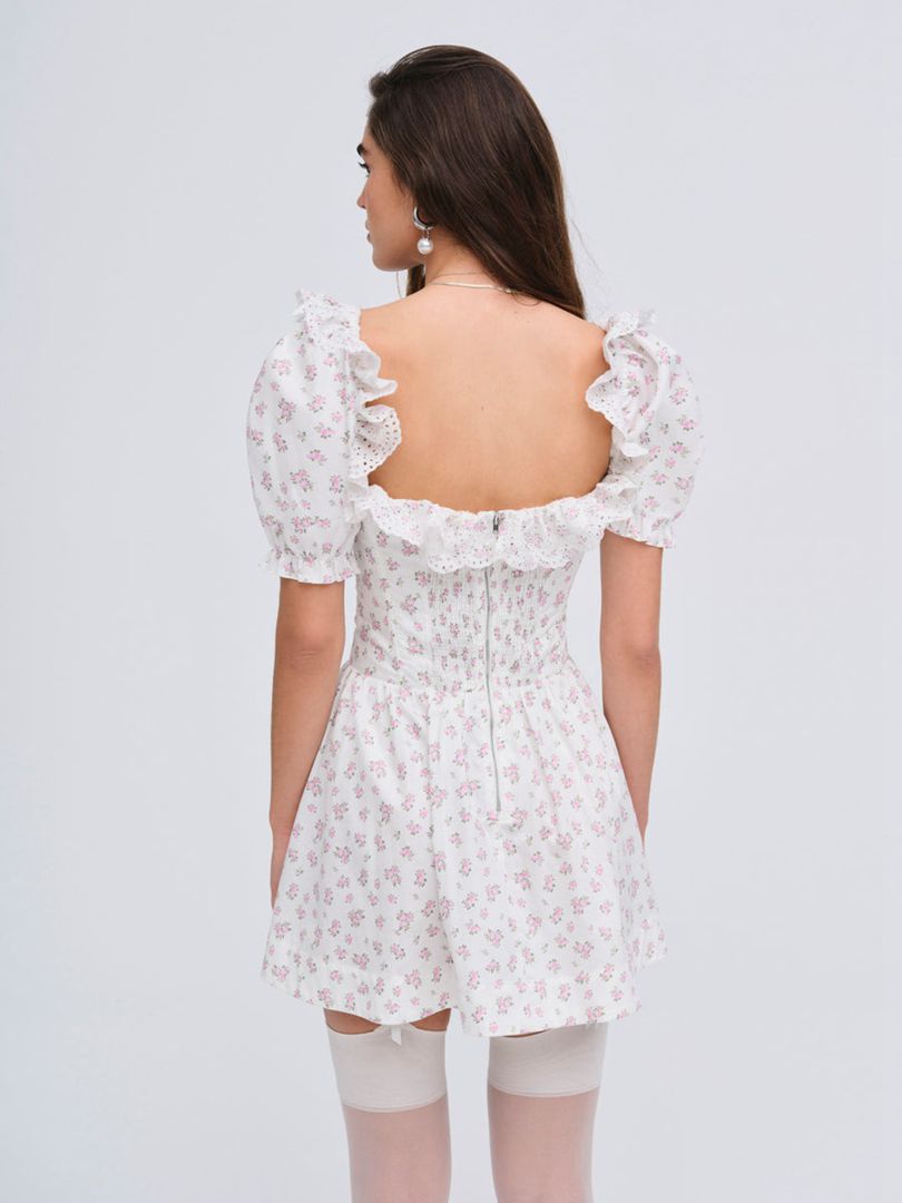 White For Love & Lemons Noam Mini Dress | US-KENZ34715