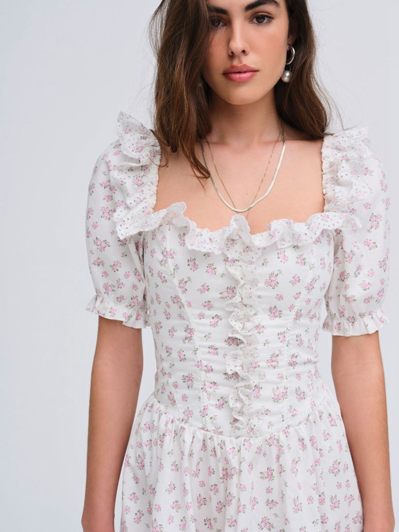 White For Love & Lemons Noam Mini Dress | US-KENZ34715