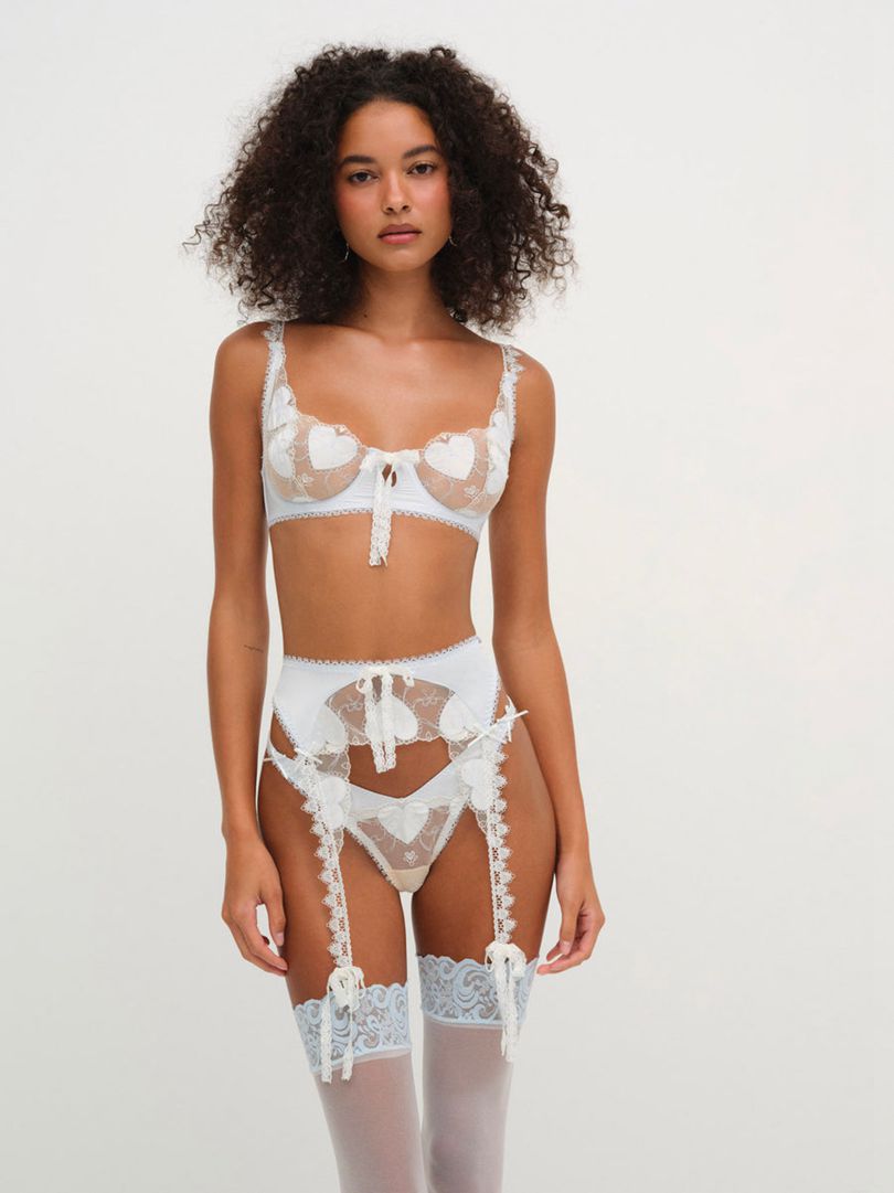 White For Love & Lemons Pure Heart Thong | US-RWZF36571