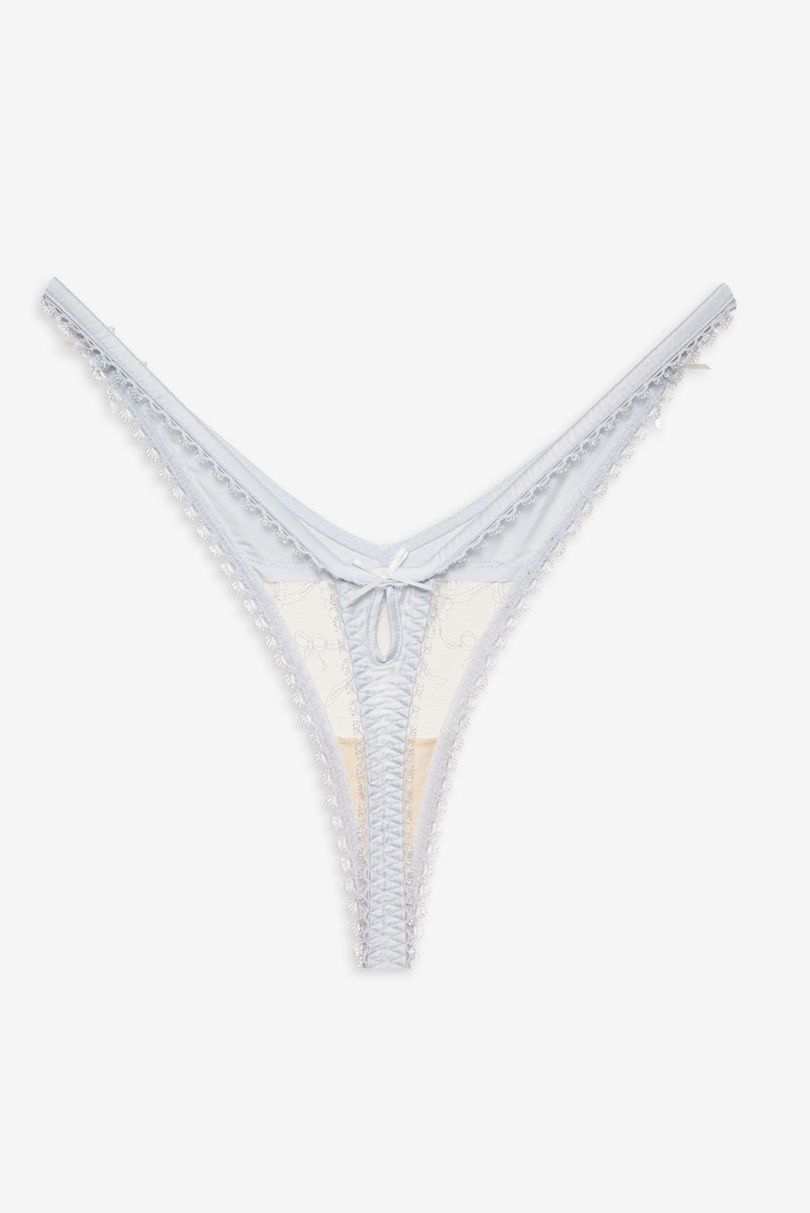 White For Love & Lemons Pure Heart Thong | US-RWZF36571