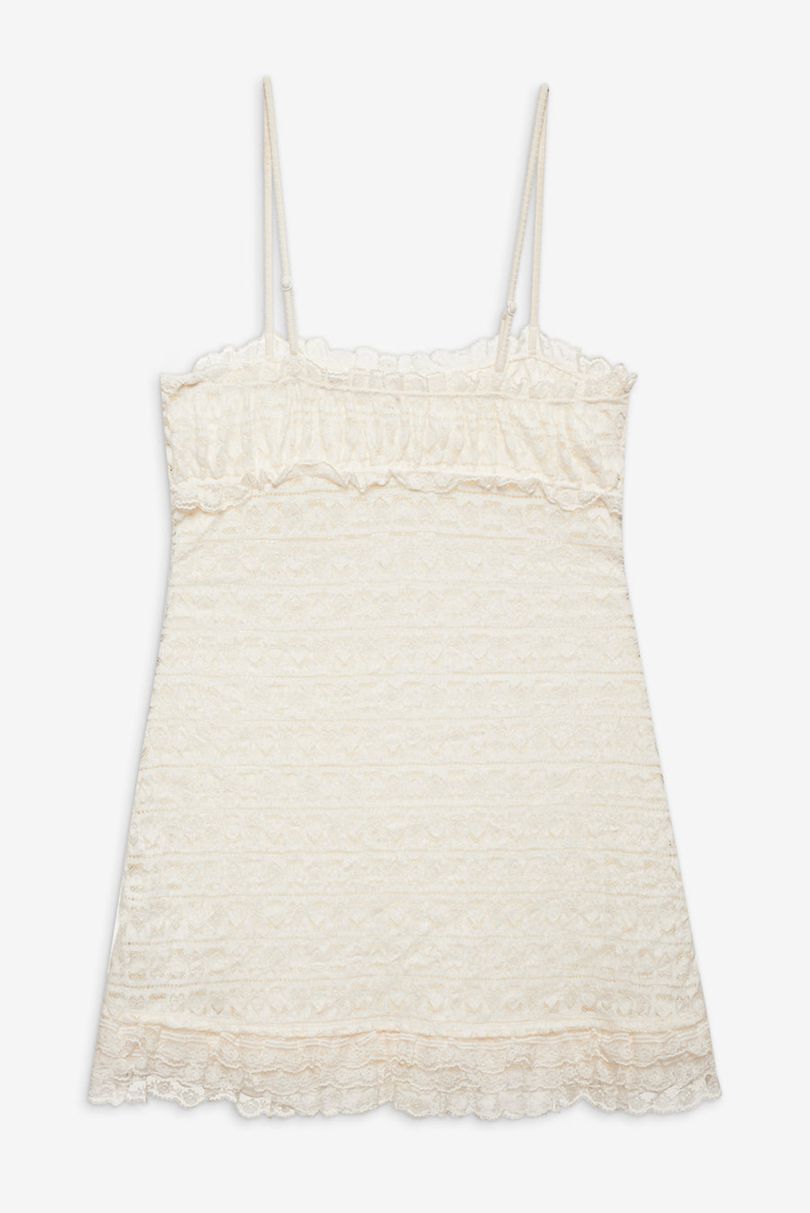 White For Love & Lemons Reba Slip Dress | US-RYNS21846