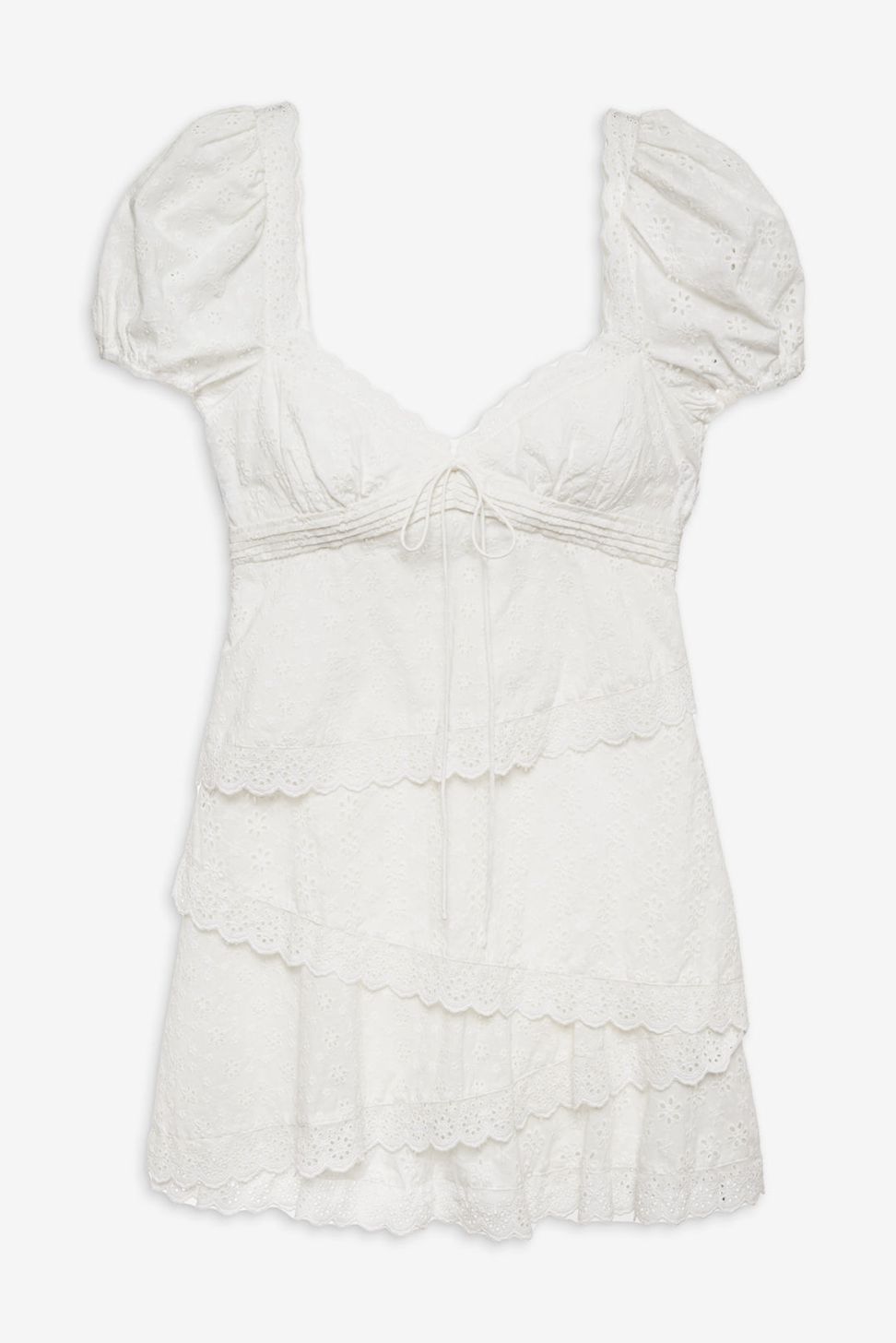 White For Love & Lemons Rosalyn Mini Dress | US-EYFP54736