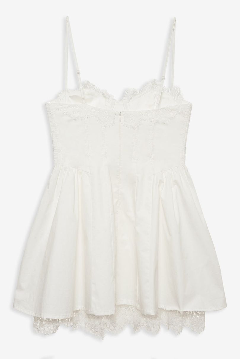 White For Love & Lemons Shae Mini Dress | US-JDEG26845