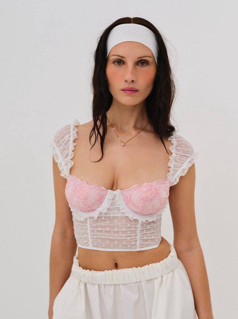 White For Love & Lemons Tawny Bustier | US-GPDW90718