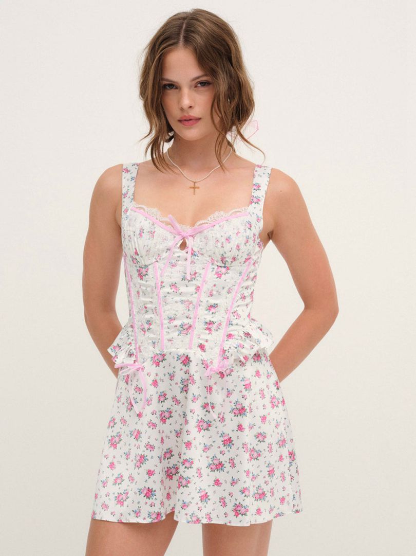 White For Love & Lemons Thats Amore Slip Dress | US-RVKB43756