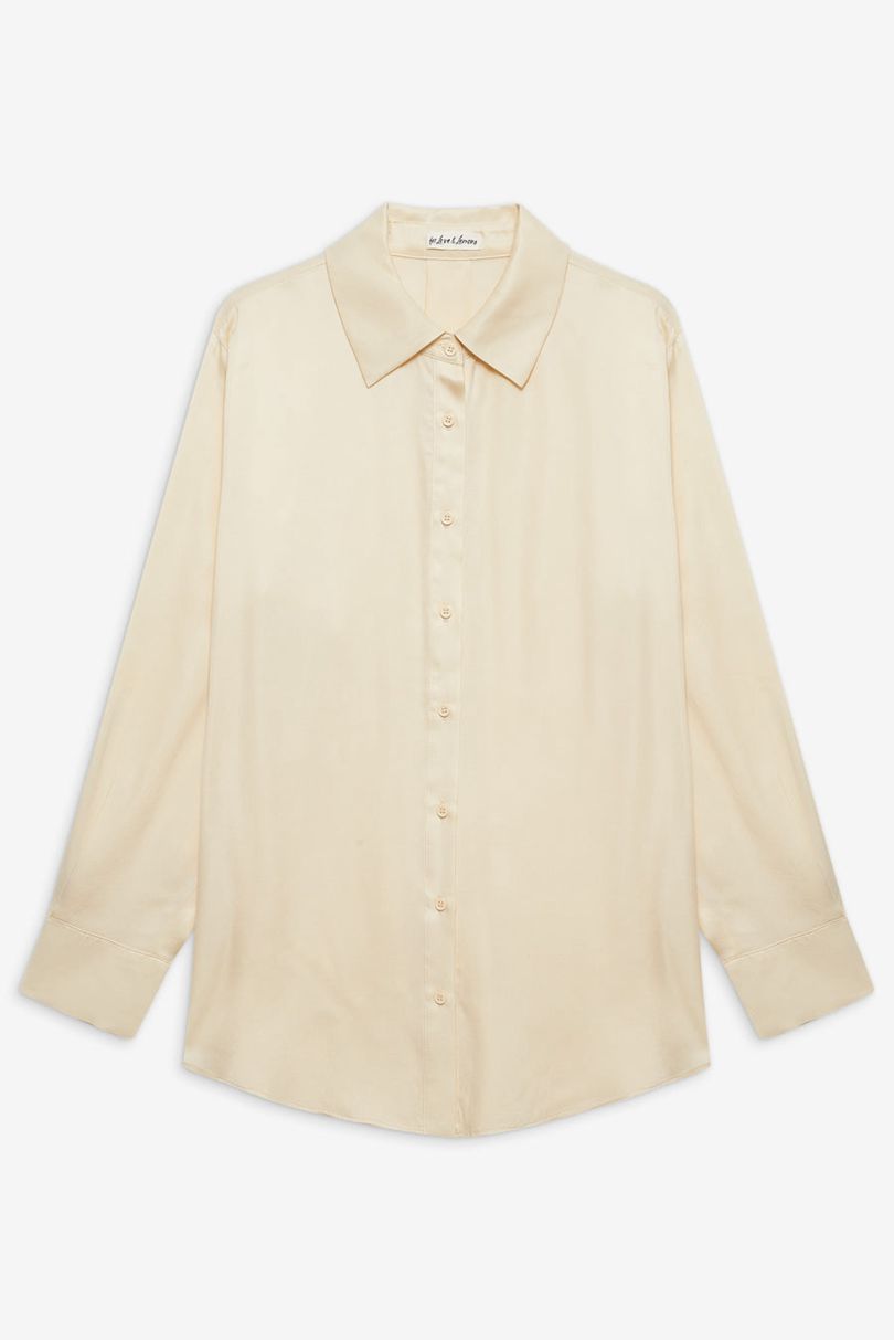 Yellow For Love & Lemons Clarabell Button Down Blouse | US-AIFG18026